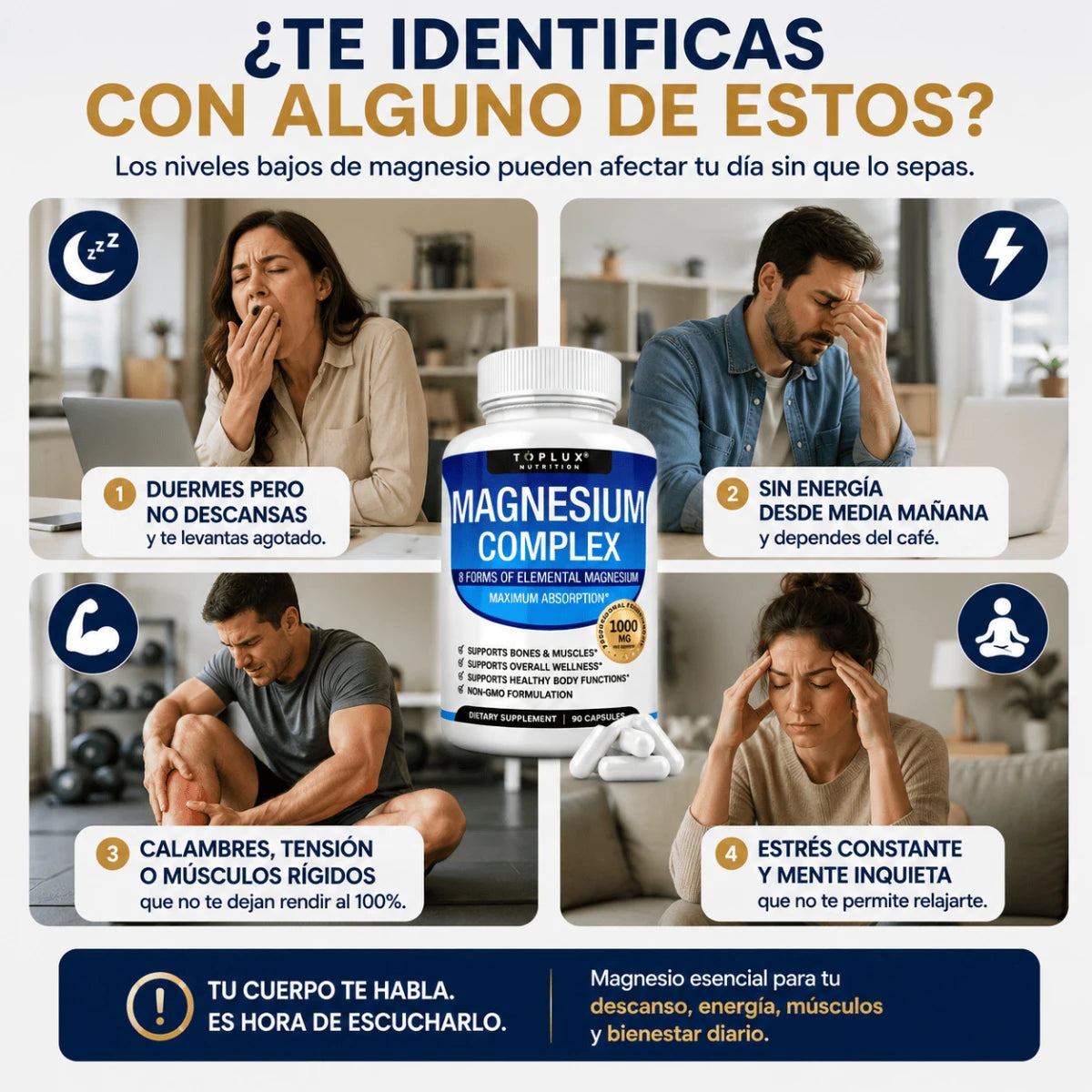 MagniVive™ Descansa profundo. Vive con energía