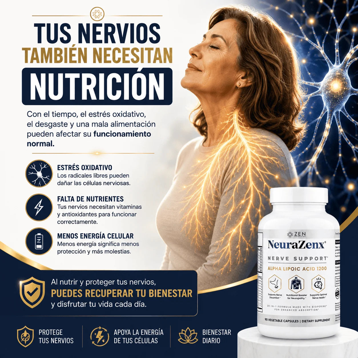 NeuraZenX™ Recupera comodidad en cada paso