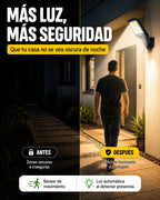 Set de 4 Lámparas Solares LED con Sensor
